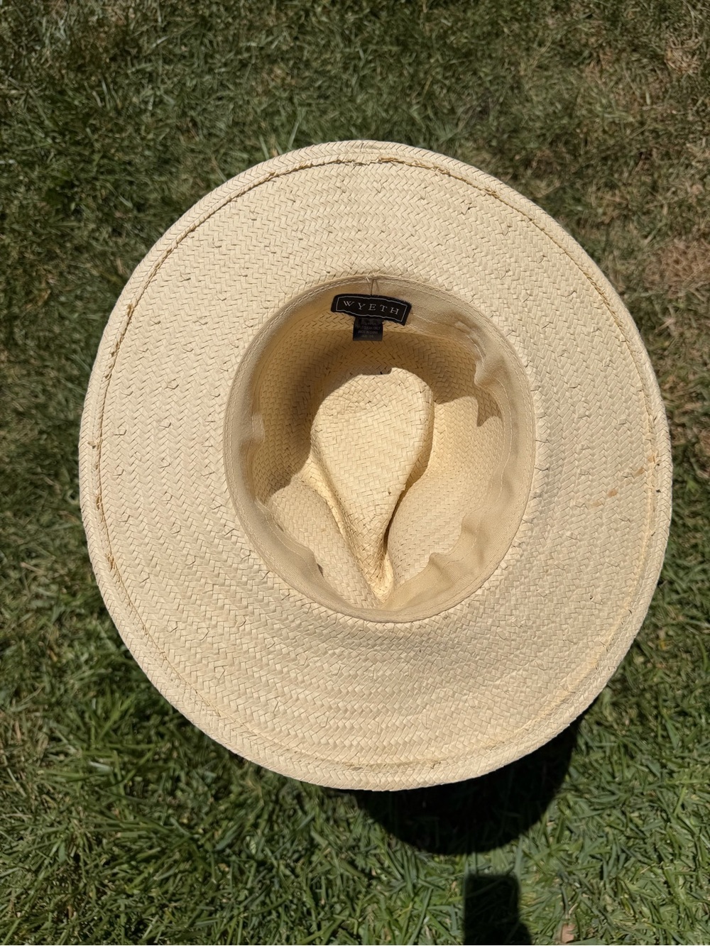Wyeth Boho Straw Fedora Hat with Patterned Scarf Band - Picture 5 of 7